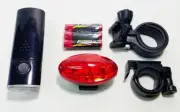 Bicycle Rear Red and Front WHITE Flasher High Visibility Led Light Clip On Set