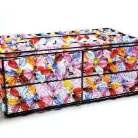 在飛比找Yahoo!奇摩拍賣優惠-豪華型七彩串珠面紙盒DSC00557