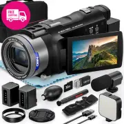 4K Video Camera – 48MP Vlogging Camera, 16X Zoom, Flip Screen, Night Vision, Mic