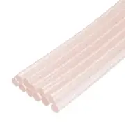 12pcs Mini Hot Glue Sticks for Glue Gun 0.27"x8" Glitter Transparent Pink