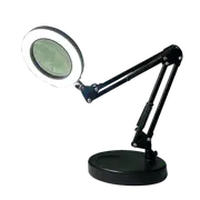 10X Magnifying Glass Desk Light Magnifier LED Lamp Reading Lamp With Base