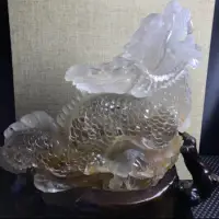 在飛比找蝦皮購物優惠-水晶雕件 （龍雕）天然水晶 白水晶 水晶雕刻擺件 藝品（非汰