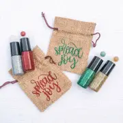 Spread Joy Holiday Red Glitter Glittered Glass 5ml Essential Oil GEMSTONE or Rol