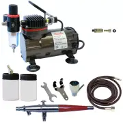 Paasche Airbrush System w/VL-1AS Airbrush DA300R Compressor & Quick Disconnect