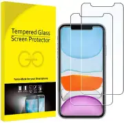 Screen Protector for iPhone 11 /iPhone XR, [2 Pack] Tempered Glass Case Friendly