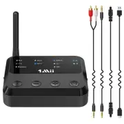 B310Pro Bluetooth 5.2 Transmitter Receiver for TV Home Stereo, aptX Low Laten...