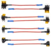 4PCS*2 Packs Circuit Fuse Tap with ATO, Mini, Micro2, Mini Low Profile Adapter