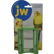Hall of Mirrors Toy & Bird Bath for Budgies, Small Parrots by JW Insight