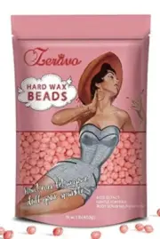 Hard Wax Beads Hair Removal Natural 1lb 16oz Wax Beans Kit W/10 Wax applicators
