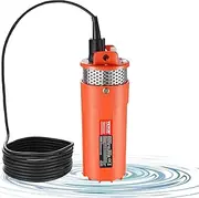 VEVOR Solar Water Pump, DC 96W Submersible Deep Well Pump, Max Flow 1.6 GPM, Max Head 70 m, Max Submersion Depth 30 m, Solar Powered Water Pump for Well