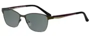 Marie Claire MC6208-FOR Ladies Polarized Sunglass Cateye Forest Green Brown 52mm