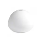 Pumpkin Glass Shade in White Superlux Lighting - Q983