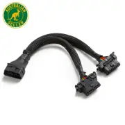-B6 OBD II OBD2 16 Pin Splitter Extension 1 X Male and 2 X Female Extension Cabl