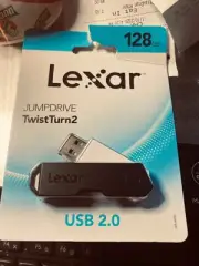 Lexar JumpDrive TwistTurn 2, 128GB USB 2.0 *NEW UNOPENED* free shipping