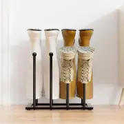 Free Standing Shoe Racks - Black Metal Boot Rack, Shoe Organizer for Dorm Room,