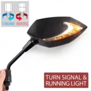 Lucifer 2-LED side Mirrors indicator M10 ↻ & ↺ for Yamaha Midnight Star 1900
