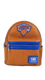 Loungefly NBA New York Knicks Basketball Textured Mini Backpack