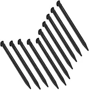 XHBTS 10 Pieces Plastic Replacement Touchscreen Stylus Pen, Compatible with Nintendo New 3DS XL, New 3DS LL (Black)