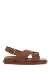 [MARNI] MARNI fussbett leather sandals 36 Brown