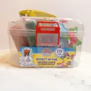 Play-Doh Bath Toy - Bucket of Fun - 6 Moldable Soaps, 3 Cutters w/ Bucket (NEW)