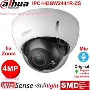 Dahua 4MP Starlight 5x Zoom MIC WizSense IP Camera IPC-HDBW2441R-ZS IR PoE SMD+
