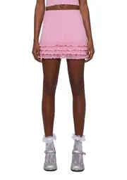 [Sugar Thrillz] Mistletoe Moves Mini Skirt - Pink