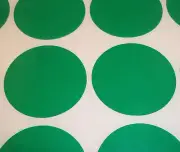 200 Green 25mm - 1 Inch Colour Code Dots Round Stickers Sticky ID Labels