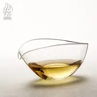 在飛比找蝦皮商城優惠-九土日式透明玻璃公杯簡約耐熱透明玻璃公道杯勻杯分茶器功夫茶具