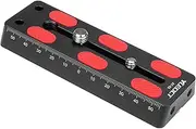 120mm/4.72" Telescope Rail Bar Vixen Style Dovetail Mounting Plate, with 1/4" 3/8" D Ring Camera Screw for Telescope Saddle Mount Base OTA Equatorial Head Tripod Adapter Sky Astrophotography