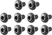 uxcell M3x5mm Button Head Hex Socket Cap Screw Bolt Black 100pcs
