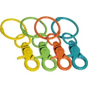 Urban Crafter Lobster Clasp Keyring With Hook 20 Pack 5 Mixed Colours
