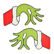 Grinch Christmas Decorations, Merry Christmas Hanging Sign with Christmas Grinch Decor, Funny Christmas Door Decor.