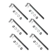 Zinc Plated 5/8" X 12" Long J Bolt for Chainlink Fence Gate Hinge Lot of 6