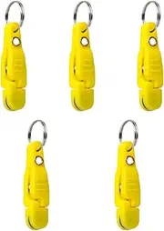 harayaa 5Pcs Heavy Tension Snap Release Clips Snap Weight Clip Accessories with Key Ring for Kite Trolling Fishing Weight Downrigger