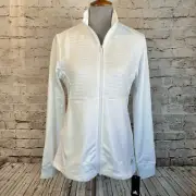 Adidas Cold.RDY Golf Jacket Full Zip Quilted Design White Womens Size Medium