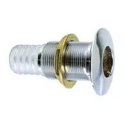 Perko 0350006Dpc 1" Thru-Hull Fitting Hose Chrome Plated Bronze Made In The Usa