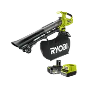 Ryobi 18V ONE+ 6.0Ah HP Garden Vacuum And Sweeper Kit