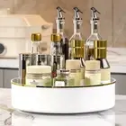 Plastic 360° Rotating Spice Rack Large Capacity Fruit Storage Tray Bathroom