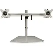 Startech Dual-Monitor Stand - Horizontal - Silver - Adjustable [ARMDUOSS]