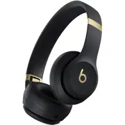 Beats Solo 4 Wireless On-Ear Headphones - Black & Gold Spatial Audio with [HSTBTS9833748I]