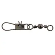 NEW Mustad Barrel Black Snap Swivel Pack By Anaconda