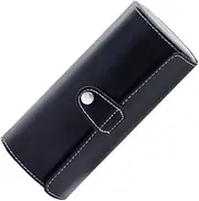 Ipetboom Leather Watch Roll Case Travel Storage Box for Men Women Elegant Design Prevents Sliding for Watch Travel Accessory