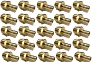 (25 Pieces) 1/2 HOSE BARB X 3/4 MALE NPT Brass Pipe Fitting Gas Fuel Water Air