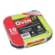 50x Square Foil Containers 25cm Oven Roast Pasta Cake Pie Baking Pan Bake Tray