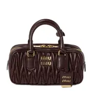 Arcadie matelassé nappa leather bag One size Black