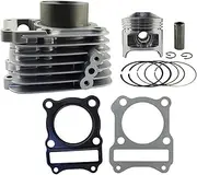 Motorcycle Engine Accessories 57mm Cylinder Assembly (Cylinder + Piston + Rings Base Gasket Kit) For GS125