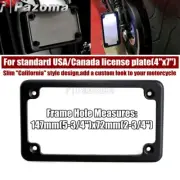 For Harley Davidson 4" x 7" Custom License Number Plate Frame Bracket Cover Kit