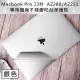 MacBook Pro 13吋 A2251/A2289專用機身不殘膠防刮保護貼 銀色