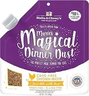 Stella & Chewy’s Freeze-Dried Raw Marie’s Magical Dinner Dust – Grain Free, Protein Rich Cat & Kitten Food Topper – Cage-Free Chicken Recipe – 7 oz Bag