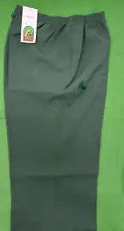 Ladies Lawn Bowls 3/4 pants PEDAL PUSHERS BA Logo FOREST GREEN Size 16 18 only